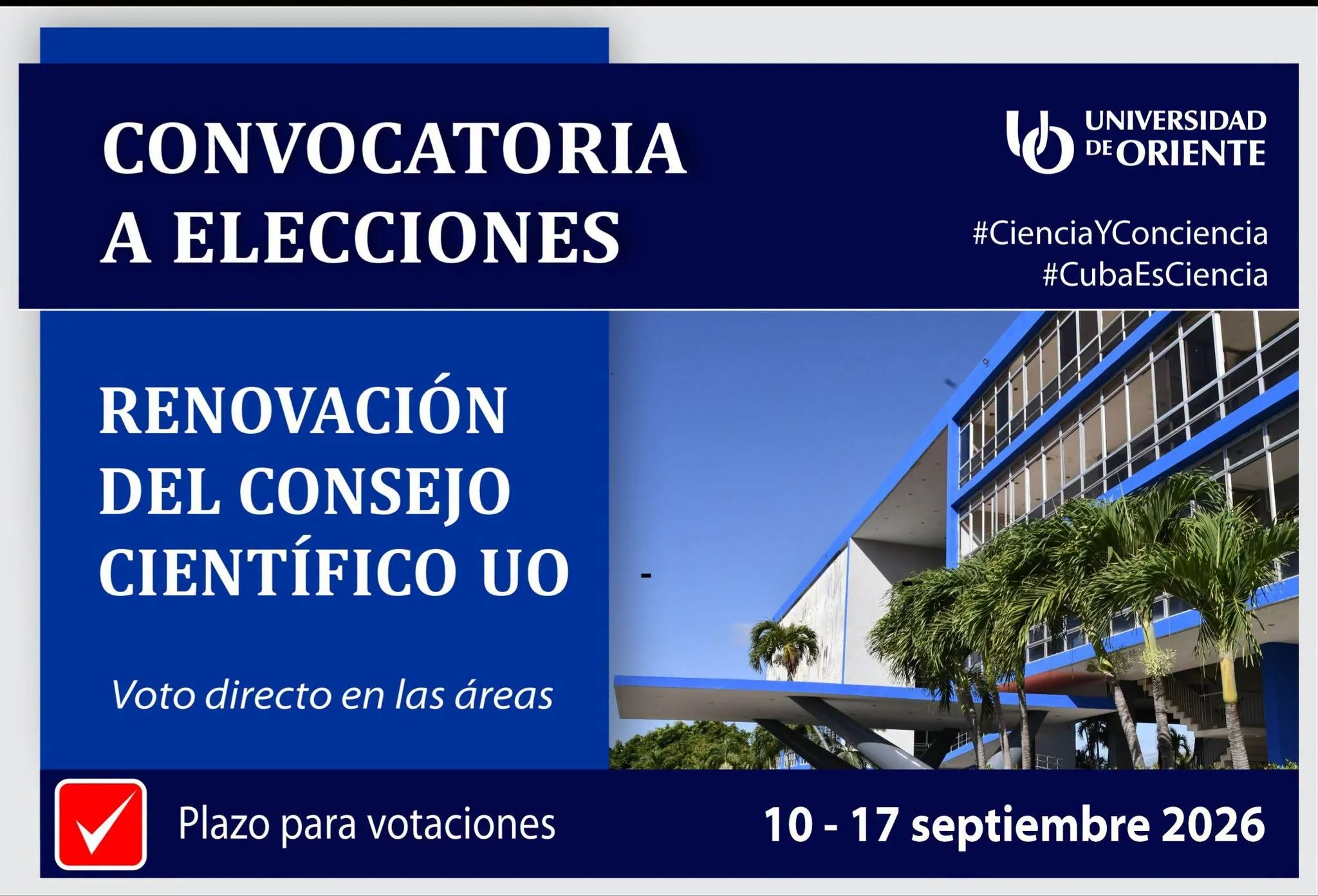 La Universidad de Oriente en período de renovación del Consejo Científico Universitario